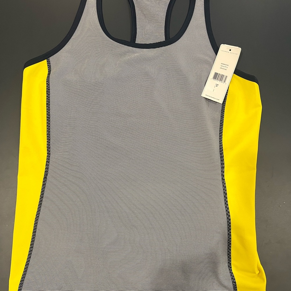 Ralph Lauren Active Yellow and Navy Tank